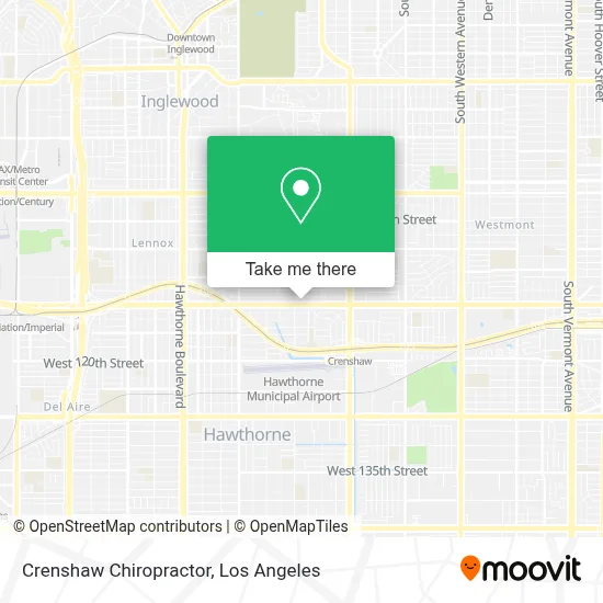 Crenshaw Chiropractor map