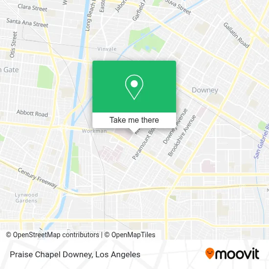 Praise Chapel Downey map