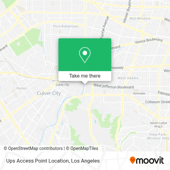 Ups Access Point Location map