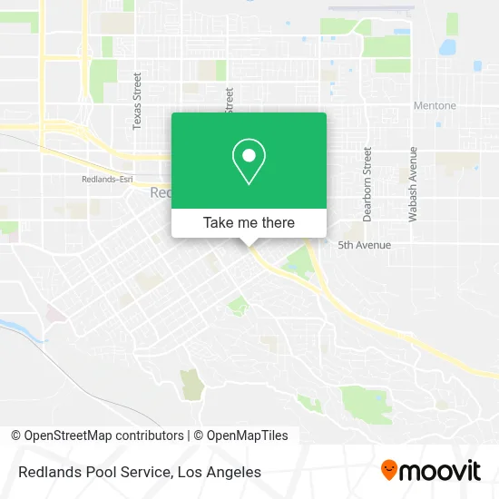 Redlands Pool Service map