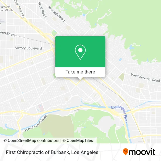 First Chiropractic of Burbank map