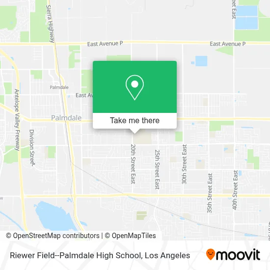 Riewer Field--Palmdale High School map