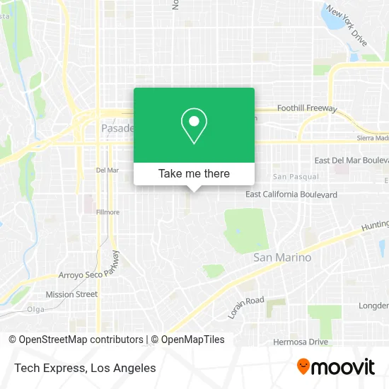 Tech Express map