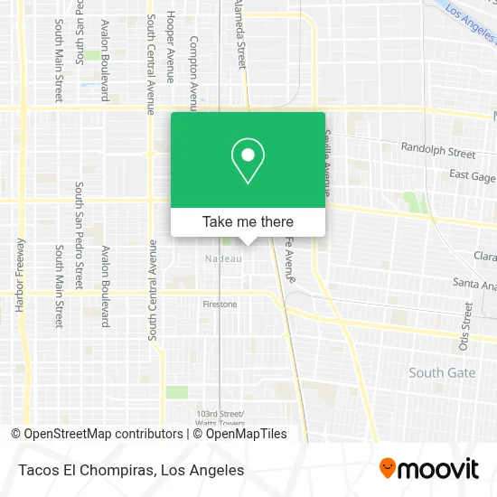 Tacos El Chompiras map