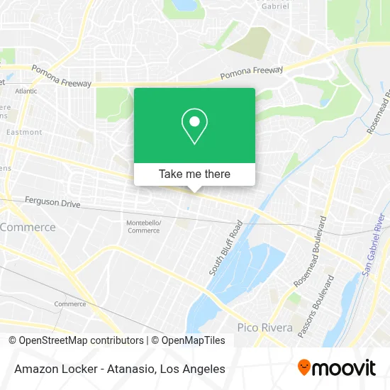 Amazon Locker - Atanasio map