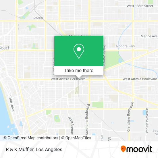 R & K Muffler map