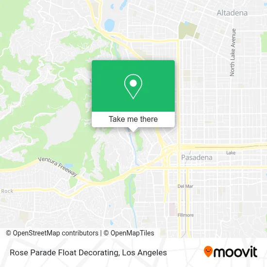 Rose Parade Float Decorating map