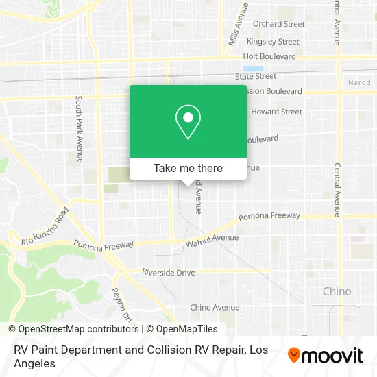 RV Paint Department and Collision RV Repair map