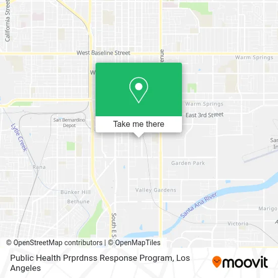 Public Health Prprdnss Response Program map