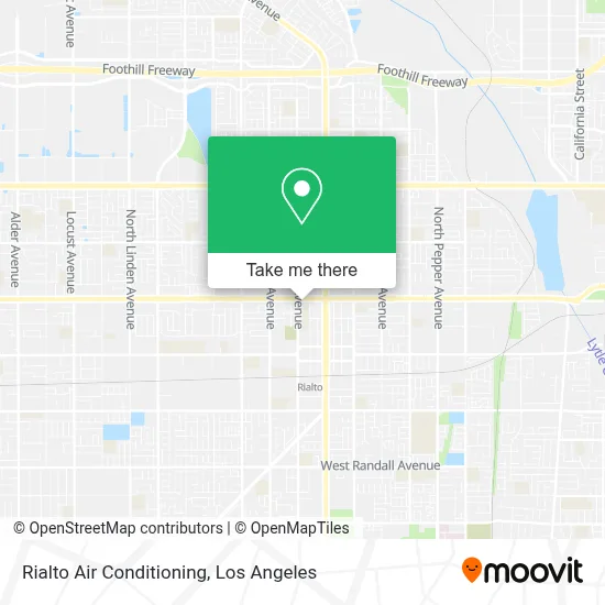Rialto Air Conditioning map
