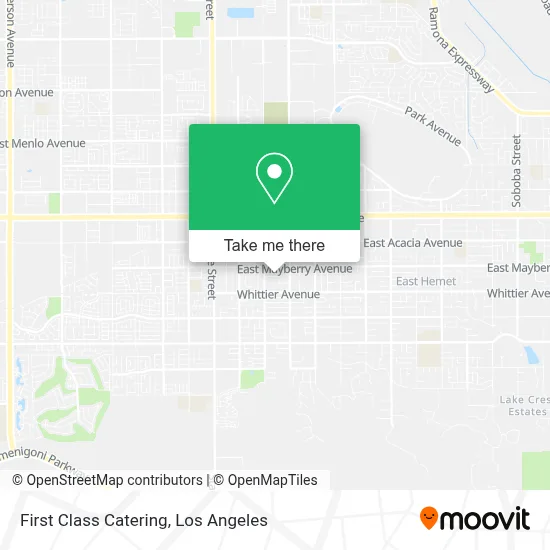First Class Catering map
