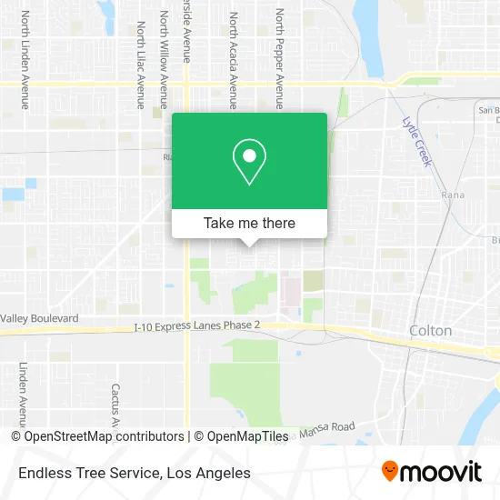 Endless Tree Service map