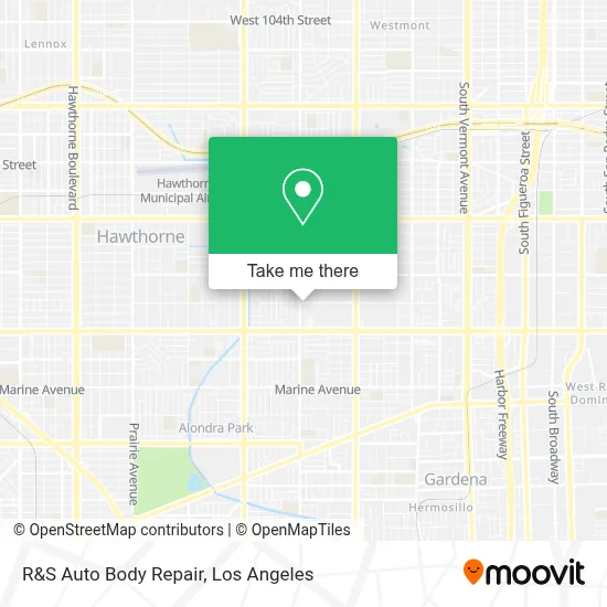 R&S Auto Body Repair map