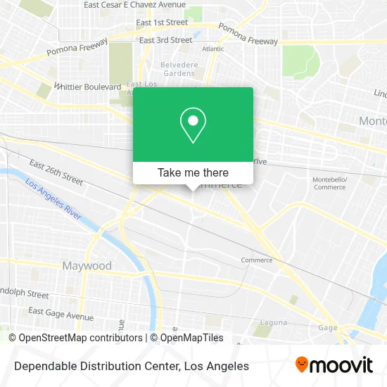 Dependable Distribution Center map