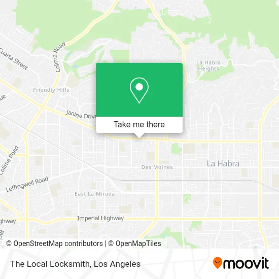The Local Locksmith map