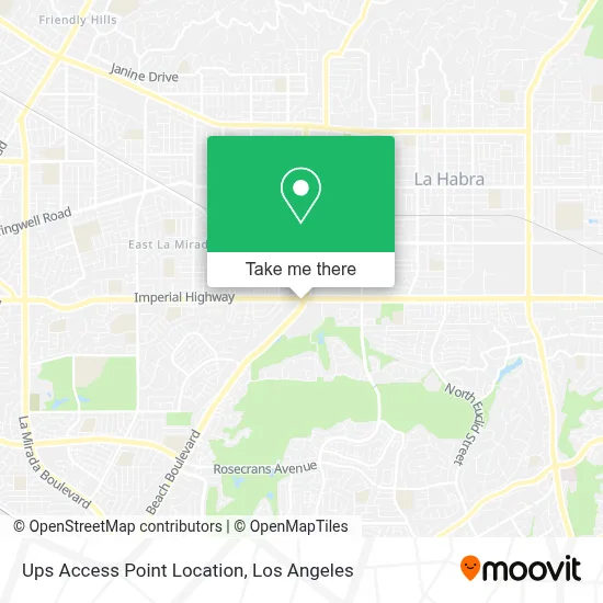 Ups Access Point Location map