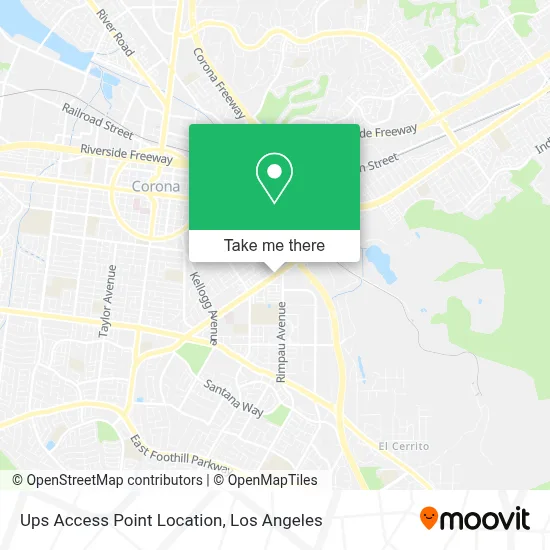 Ups Access Point Location map