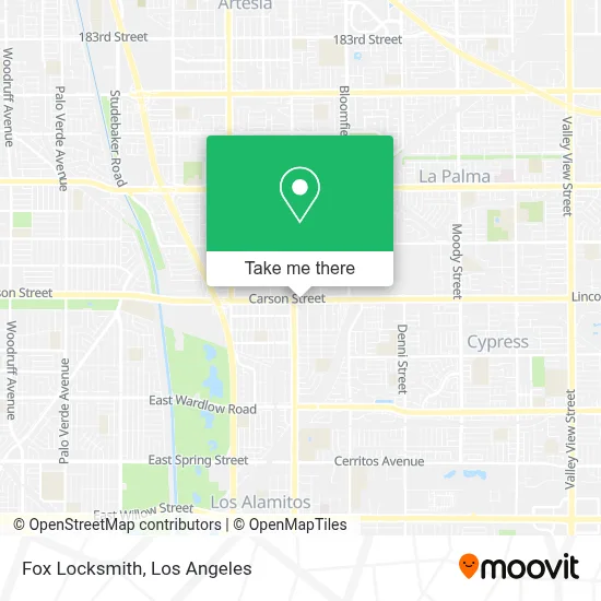Fox Locksmith map