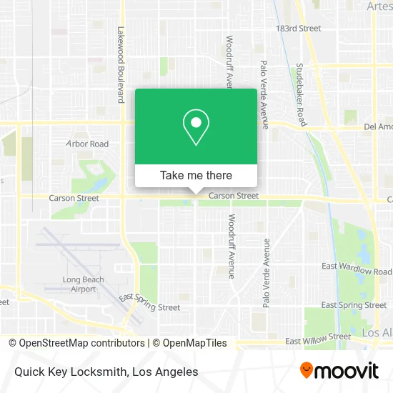 Quick Key Locksmith map