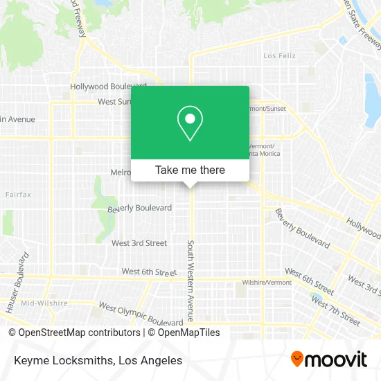Keyme Locksmiths map