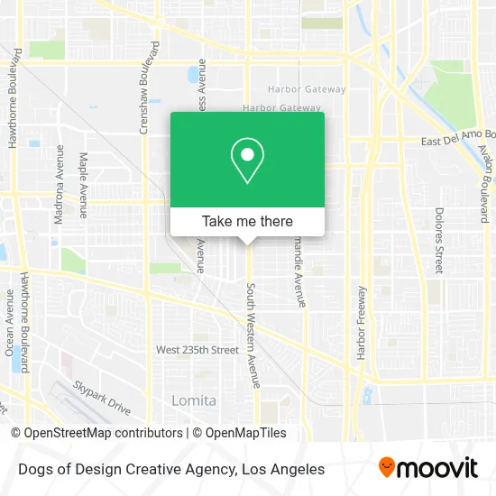 Dogs of Design Creative Agency map