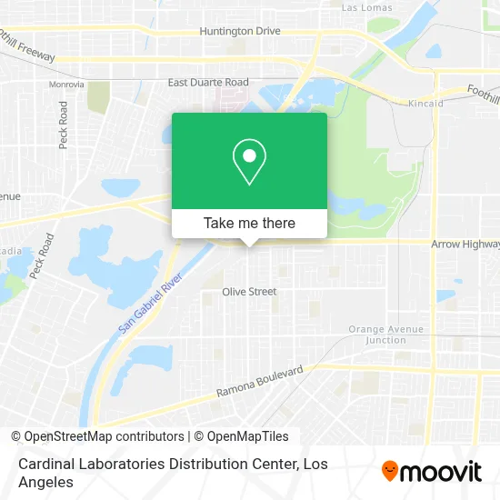Cardinal Laboratories Distribution Center map