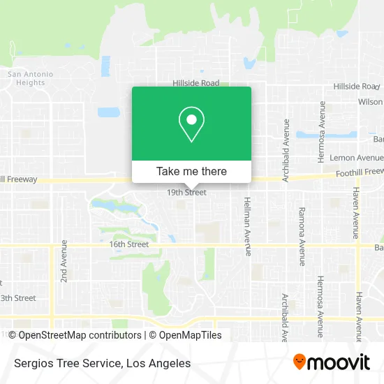 Sergios Tree Service map