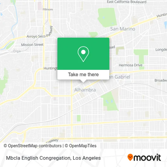 Mbcla English Congregation map