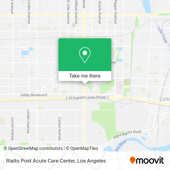 Rialto Post Acute Care Center map