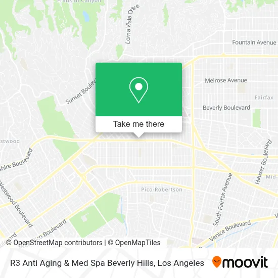 R3 Anti Aging & Med Spa Beverly Hills map
