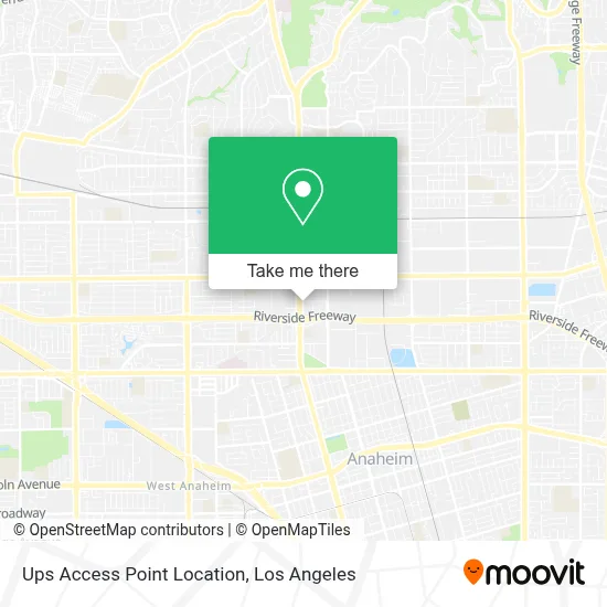 Ups Access Point Location map