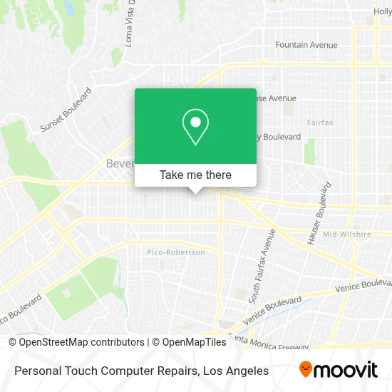Personal Touch Computer Repairs map