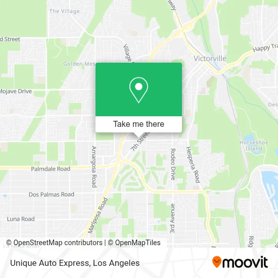 Unique Auto Express map