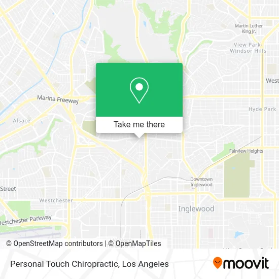 Personal Touch Chiropractic map