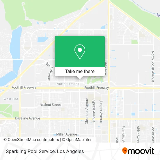 Sparkling Pool Service map