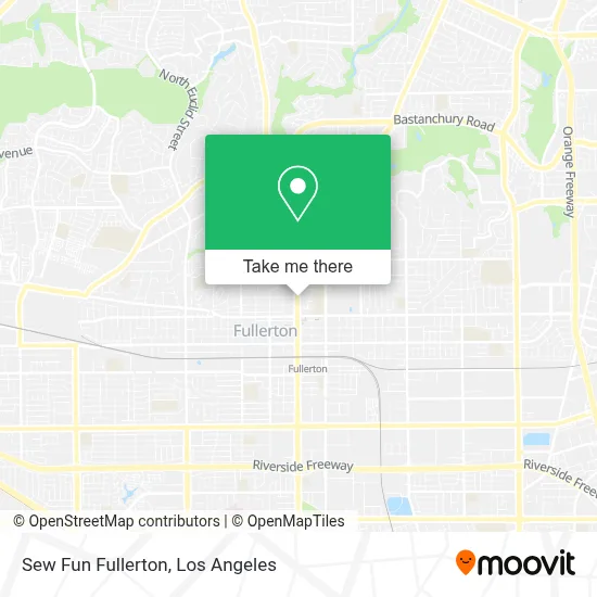 Sew Fun Fullerton map