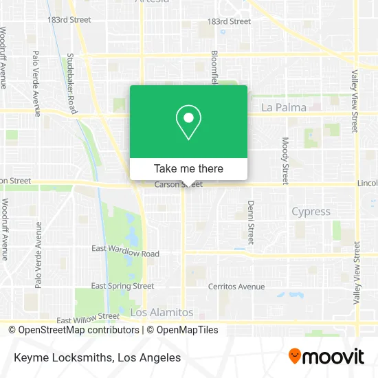 Keyme Locksmiths map