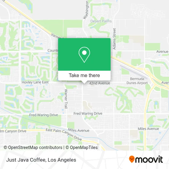 Just Java Coffee map