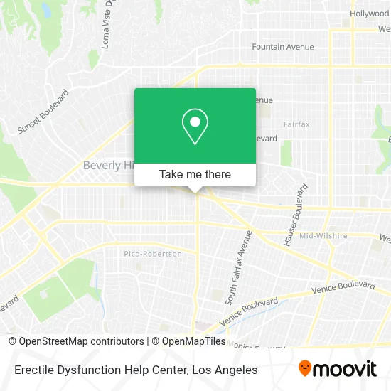Erectile Dysfunction Help Center map