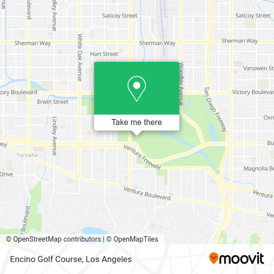 Encino Golf Course map