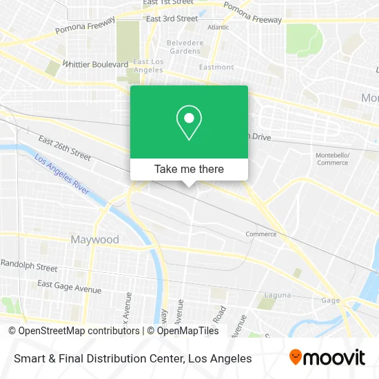 Smart & Final Distribution Center map