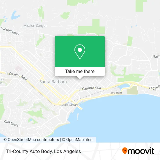 Tri-County Auto Body map