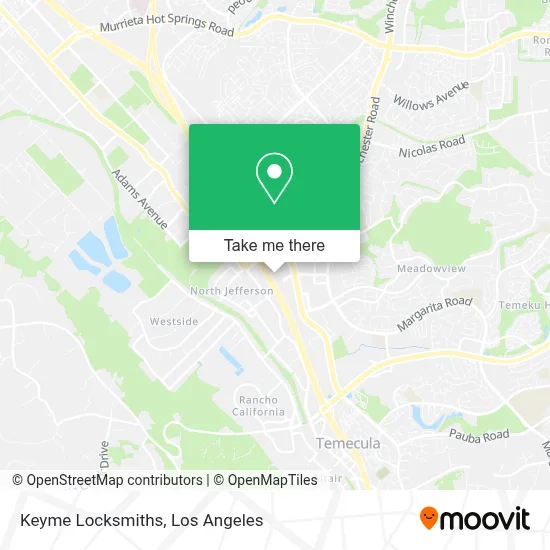 Keyme Locksmiths map