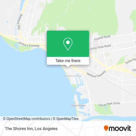The Shores Inn map