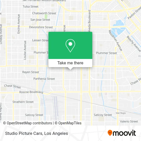 Studio Picture Cars map
