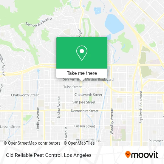 Old Reliable Pest Control map