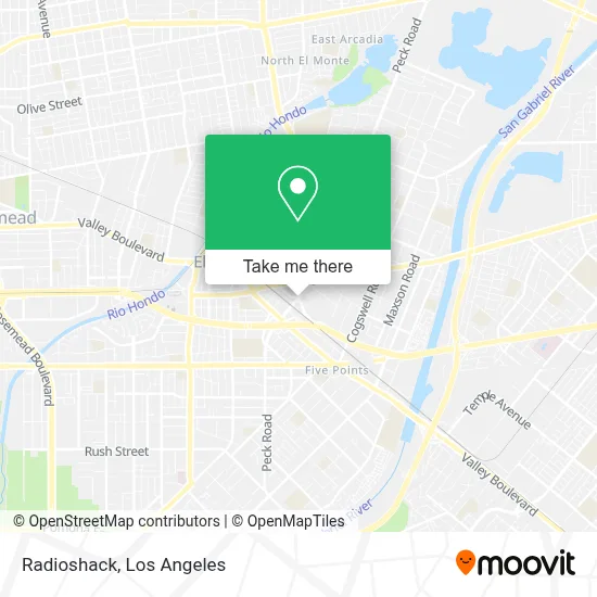 Radioshack map
