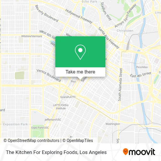 The Kitchen For Exploring Foods map