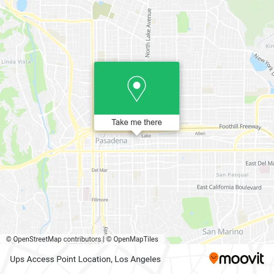 Ups Access Point Location map