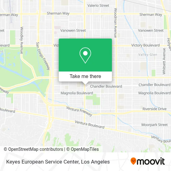 Keyes European Service Center map